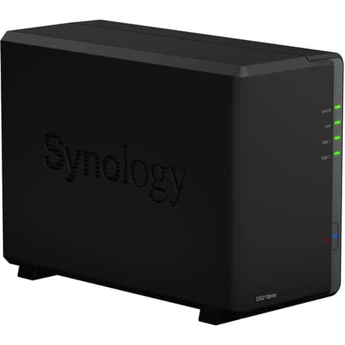 Boîtier NAS à 2 baies Synology DiskStation DS218play - le Showroom.TV