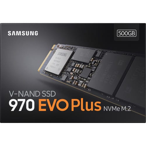 Disque SSD interne Samsung 500 Go 970 EVO Plus NVMe M.2 - le Showroom.TV