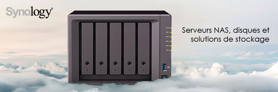 Boîtier NAS 2 baies Synology Rack Station RS217 - le Showroom.TV