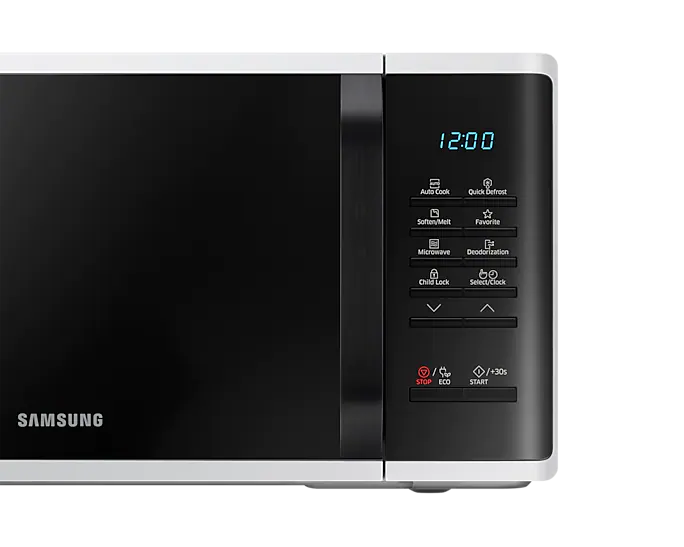 Samsung Micro-ondes solo 23L, Décongélation Quick Defrost - MS23K3513AK, Cuisson, Achat, prix, avis